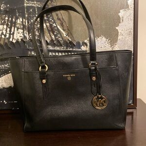 Michael Kors Black Leather Tote